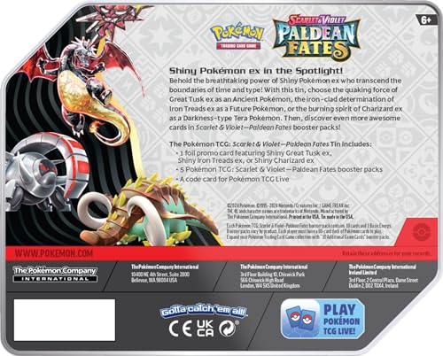 Paldean Fates Tin – Charizard