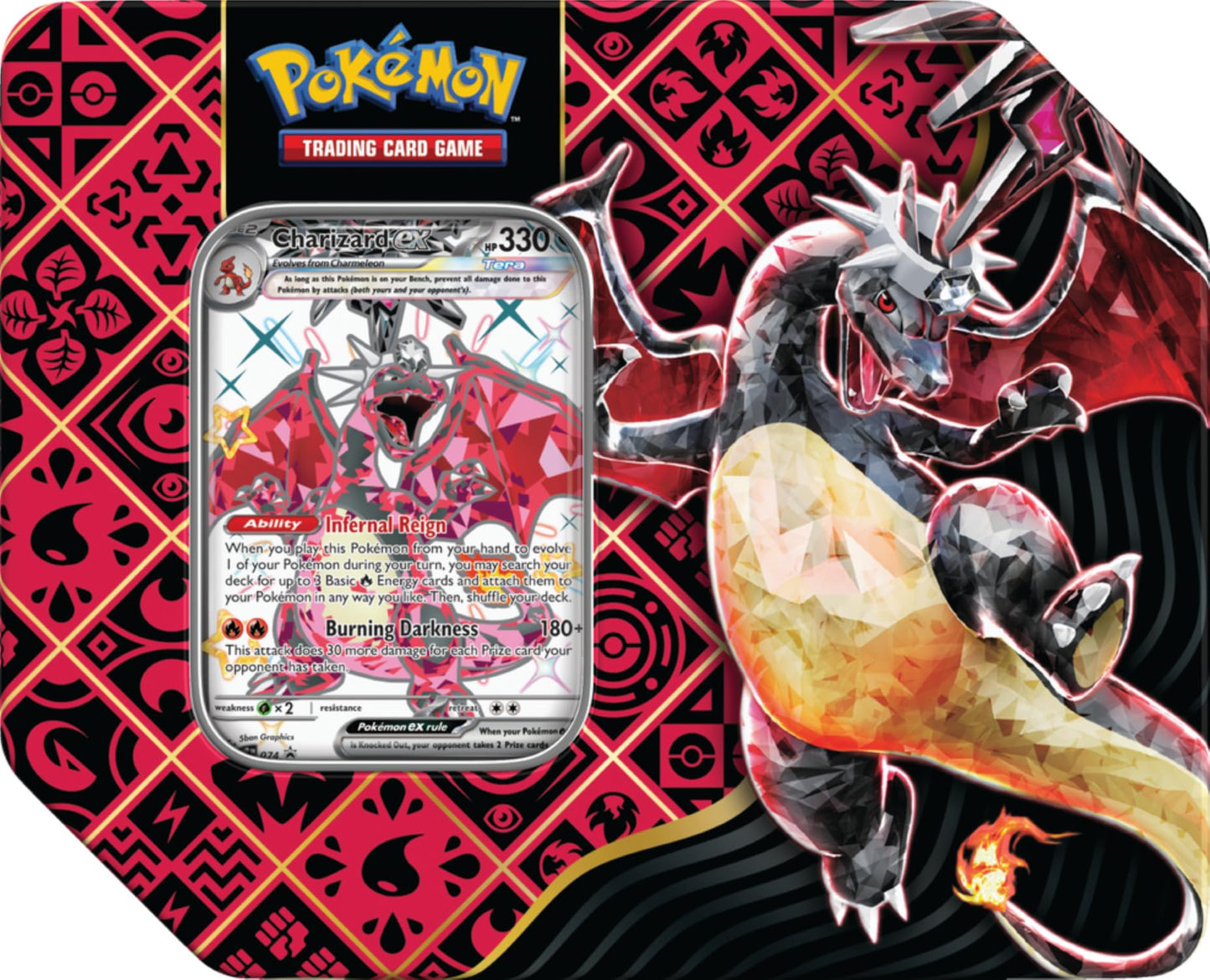 Paldean Fates Tin – Charizard